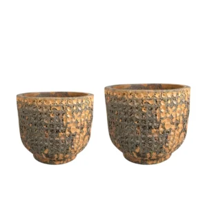 Pot Maestro D33 H30 roest - Set van 2 | Bloempot buiten | Online Woondecoratie NL