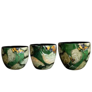 Pot Bee green D21 H16 - S3 | Designed by Lammie | Online Woondecoratie NL