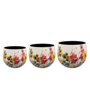 Pot Floral white D21 H16 - S3 | Designed by Lammie | Online Woondecoratie NL