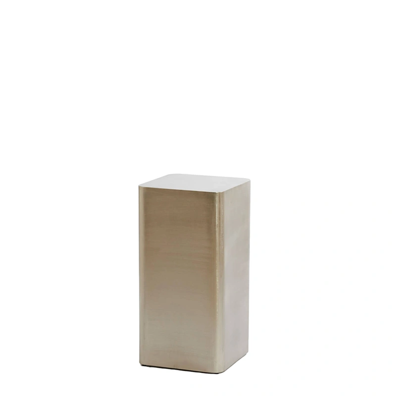 Zuil Alurio 30x30x60 nikkel satijn | Vierkante zuil | Online Woondecoratie NL