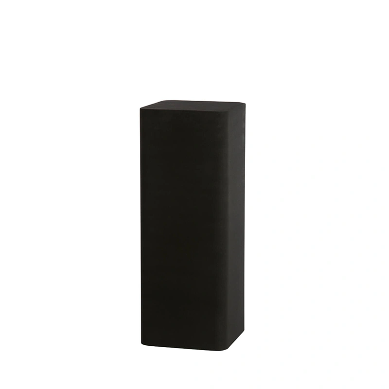 Zuil Alurio 30x30x80 mat zwart | Vierkante zuil | Online Woondecoratie NL