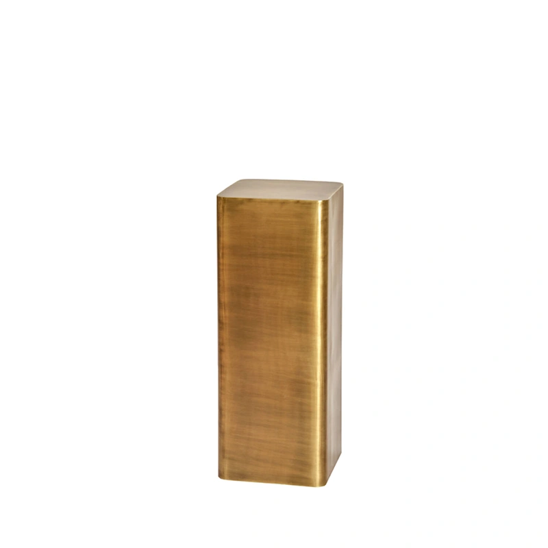 Zuil Alurio 30x30x80 brons | Vierkante zuil | Online Woondecoratie NL