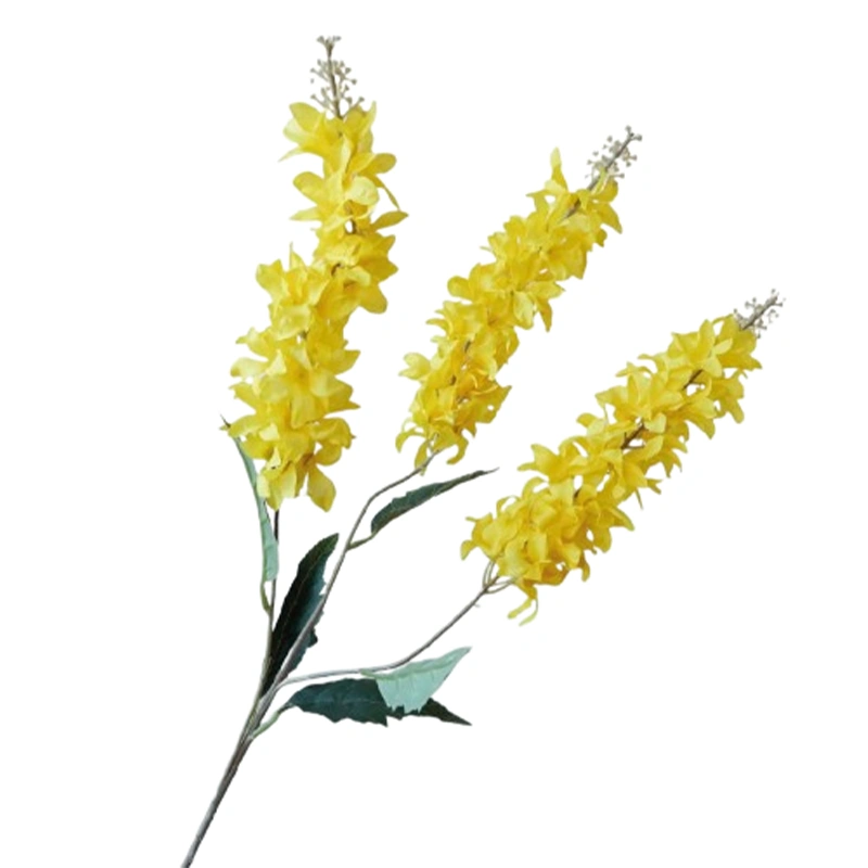 Zijdebloem Delphinium 82cm geel | Online Woondecoratie NL