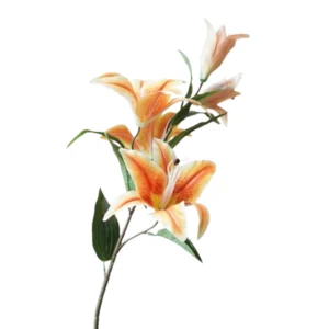 Zijdebloem Tijgerlelie 98cm oranje | Online Woondecoratie NL